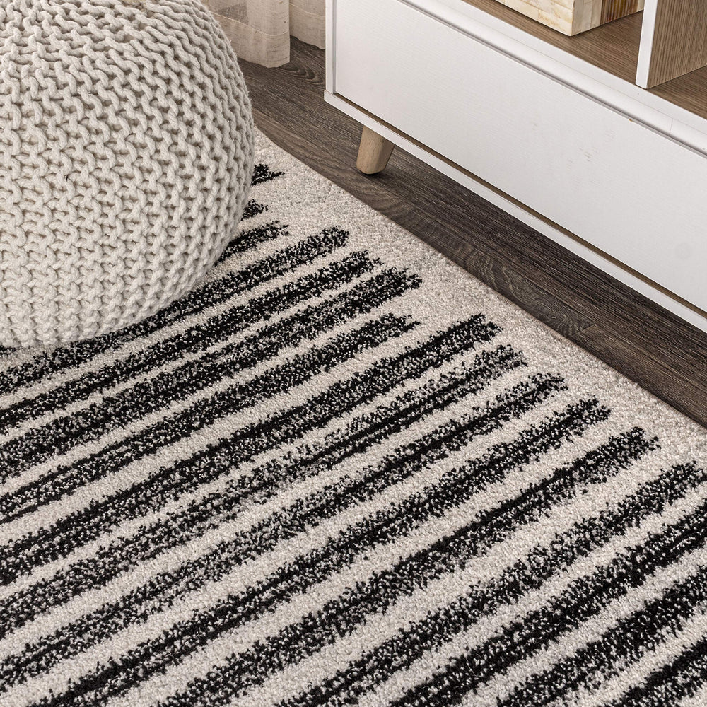 Modern Stripe Area Rug - From Where - 