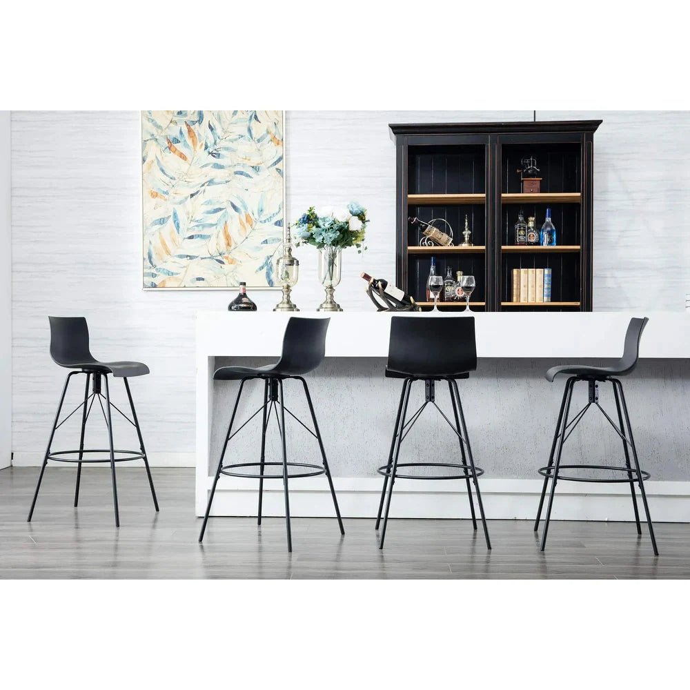 Modern Swivel Bar Stools (Set of 4) - From Where - 