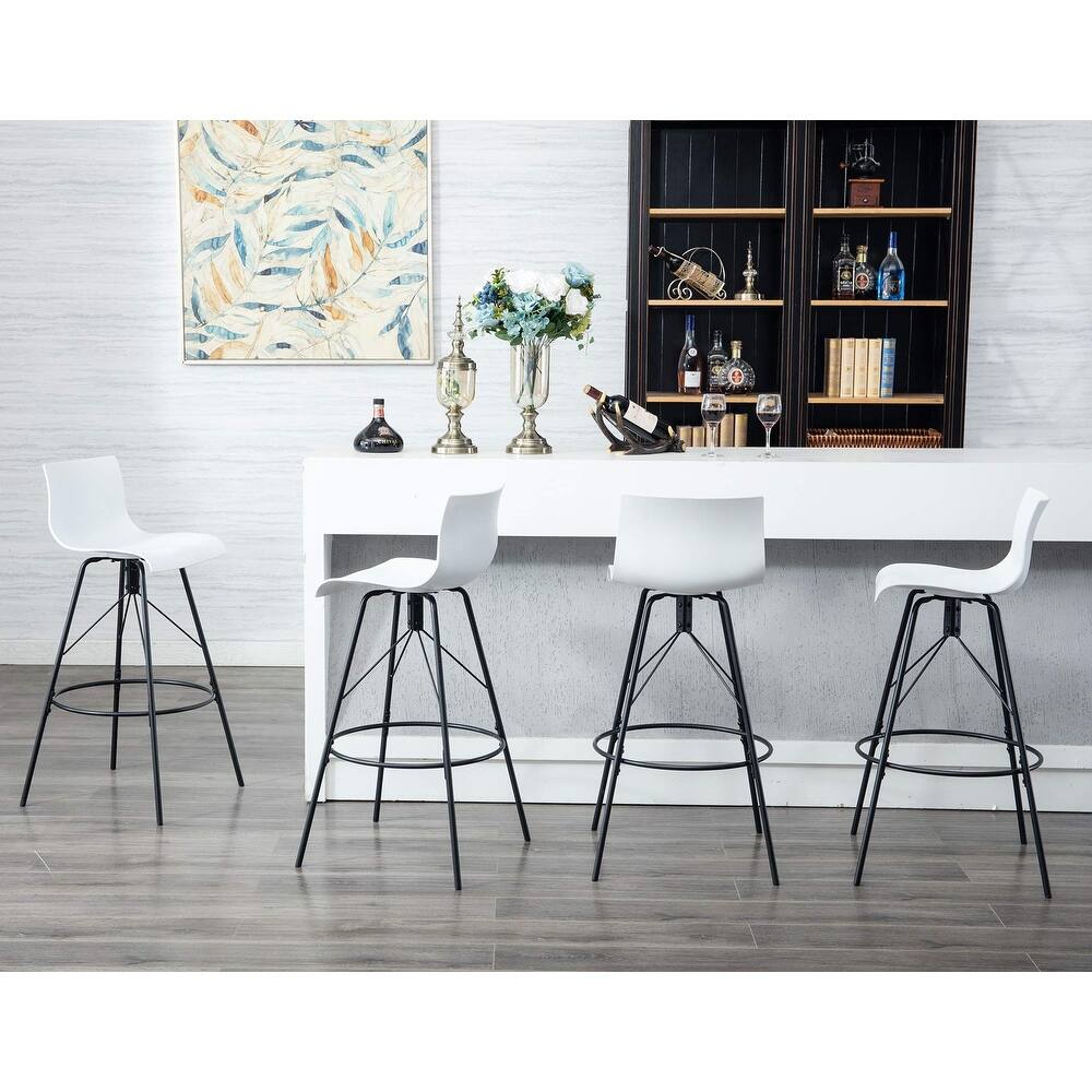 Modern Swivel Bar Stools (Set of 4) - From Where - 