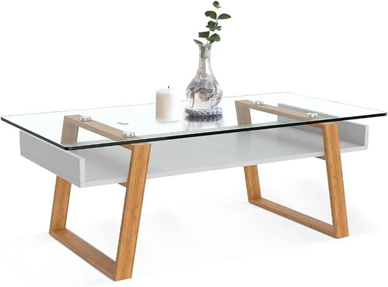 Modern Tempered Glass Coffee Table - From Where - 
