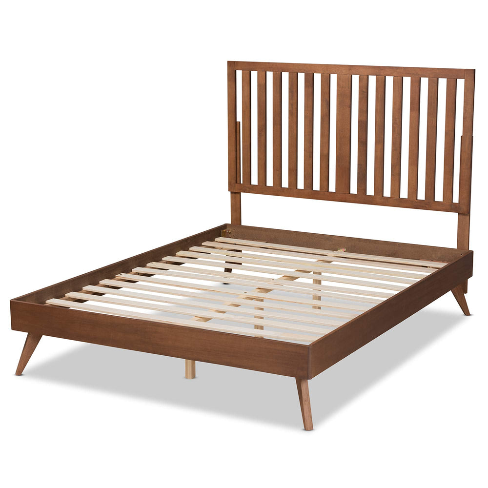 Modern Wood Full Size Platform Bed - From Where - 