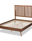 Modern Wood Full Size Platform Bed - From Where - 