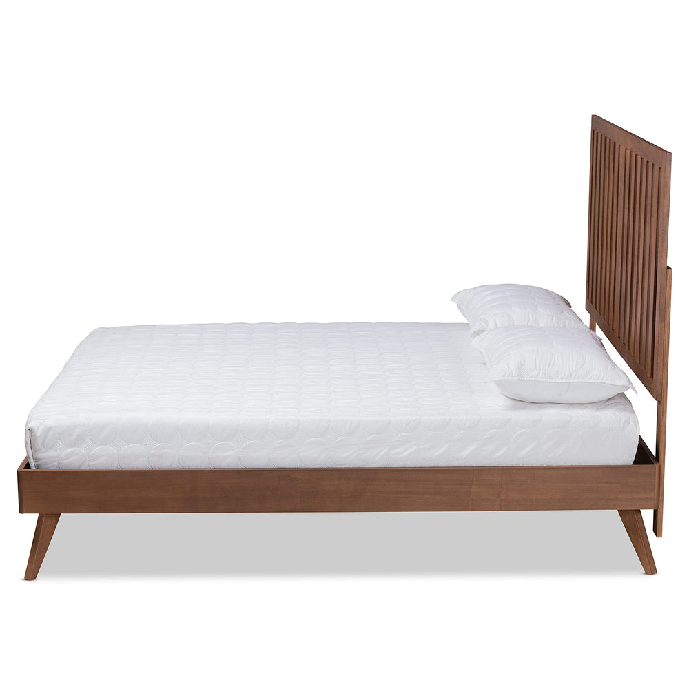 Modern Wood Full Size Platform Bed - From Where - 