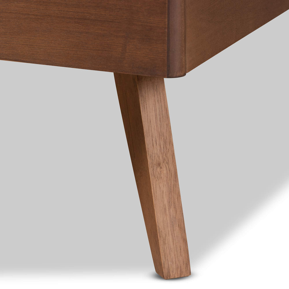 Modern Wood Full Size Platform Bed - From Where - 