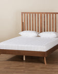 Modern Wood Full Size Platform Bed - From Where - 