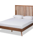 Modern Wood Full Size Platform Bed - From Where - 