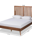 Modern Wood Full Size Platform Bed - From Where - 