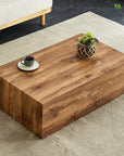 Modern Wood Rectangular Coffee Table - From Where - 