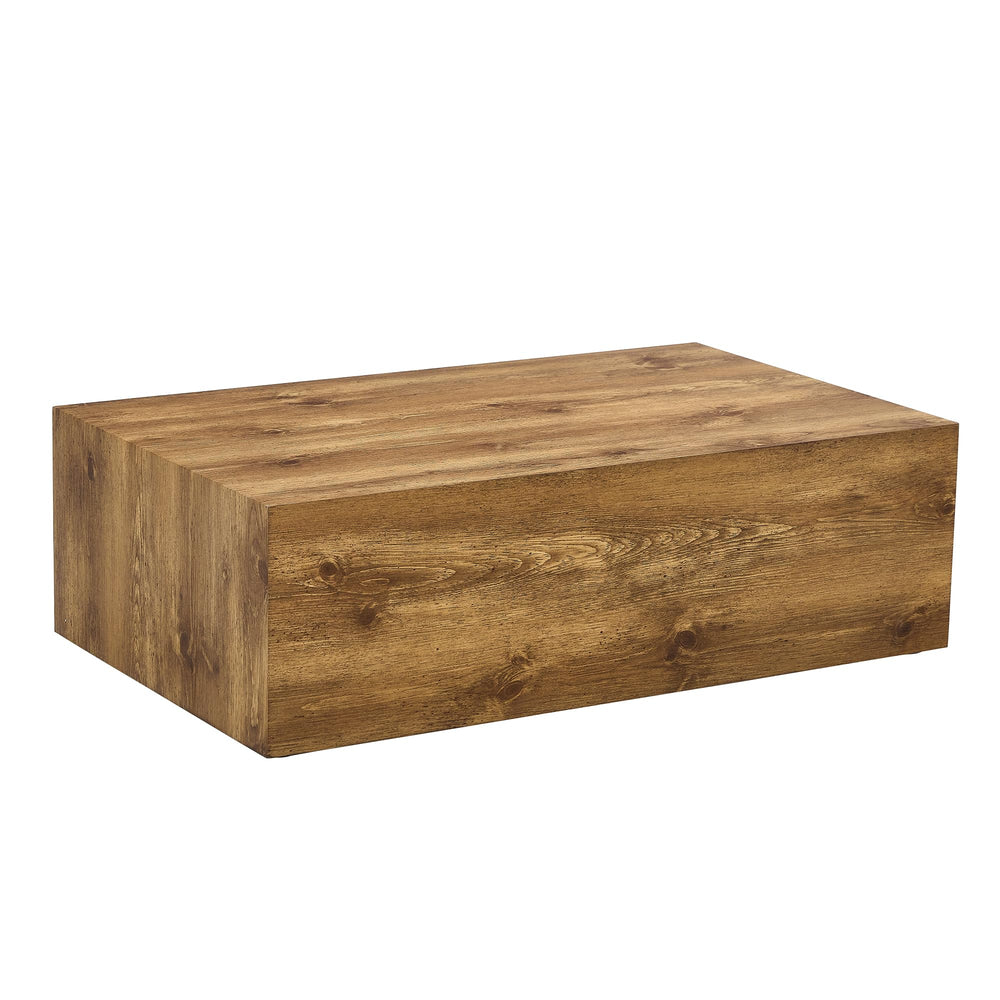 Modern Wood Rectangular Coffee Table - From Where - 