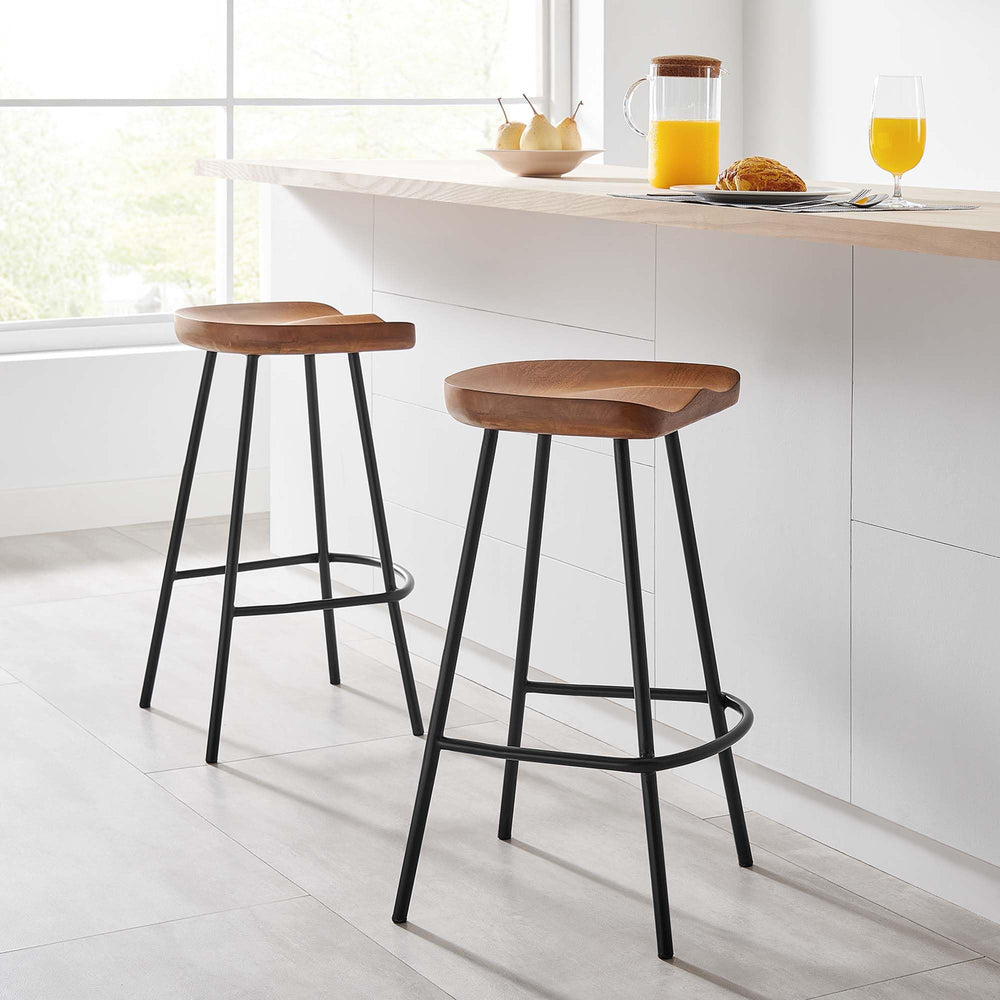 Modway Backless Counter Stools (Set of 2) - From Where - 