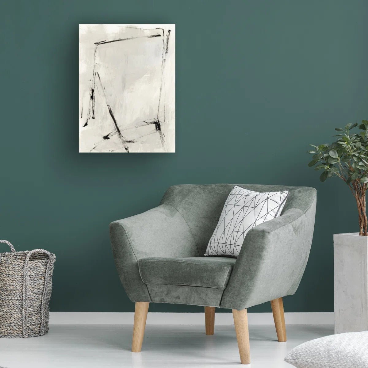 Monochromatic Motion Canvas Wall Art - From Where - 