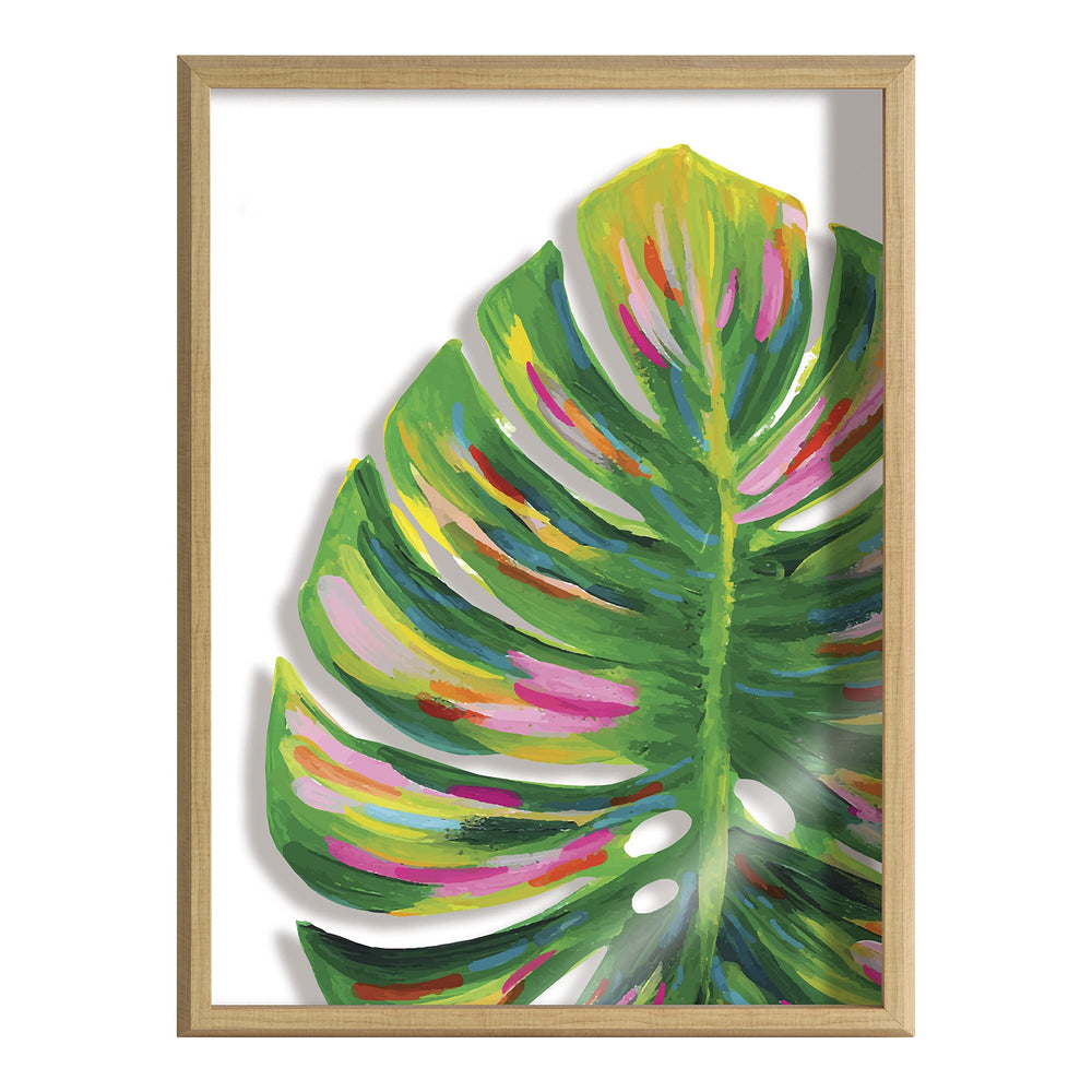 Monstera Framed Glass Wall Art - From Where - 