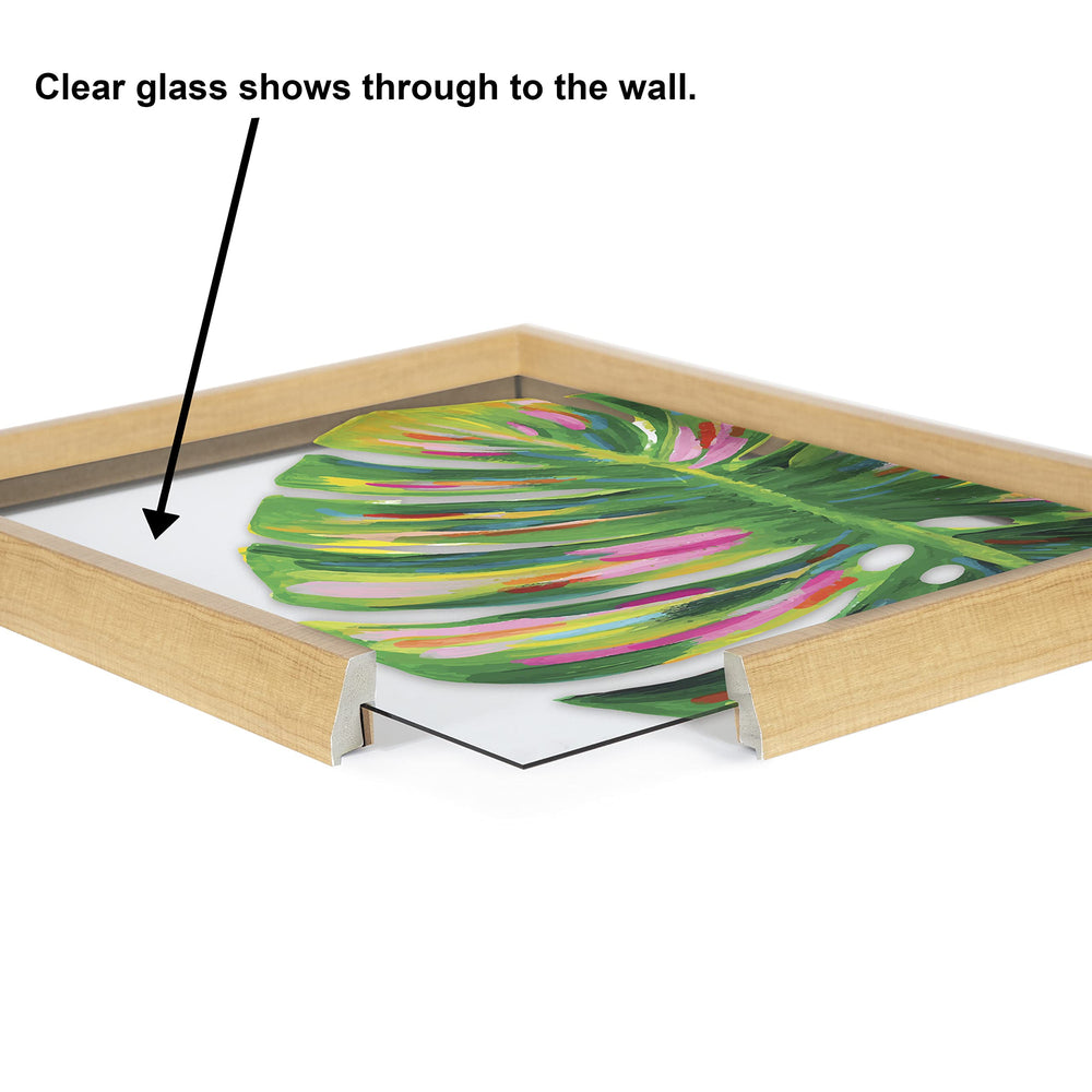 Monstera Framed Glass Wall Art - From Where - 