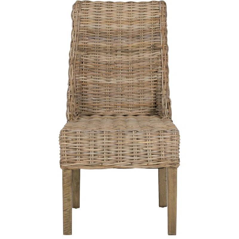 Montagna 18" Rattan Arm Chair (Set Of 2) - From Where - 