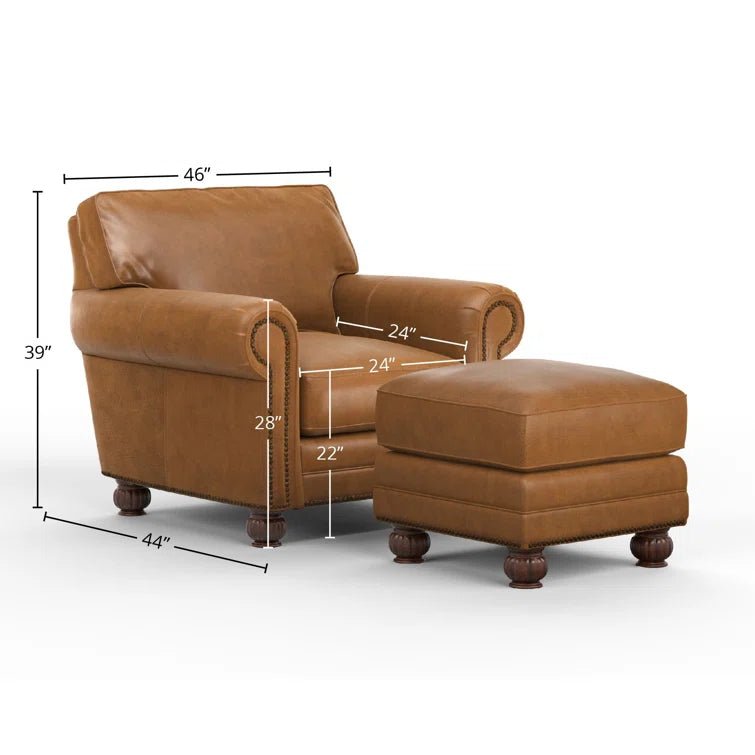 Montana Upholstered Chair with Ottoman - From Where - 