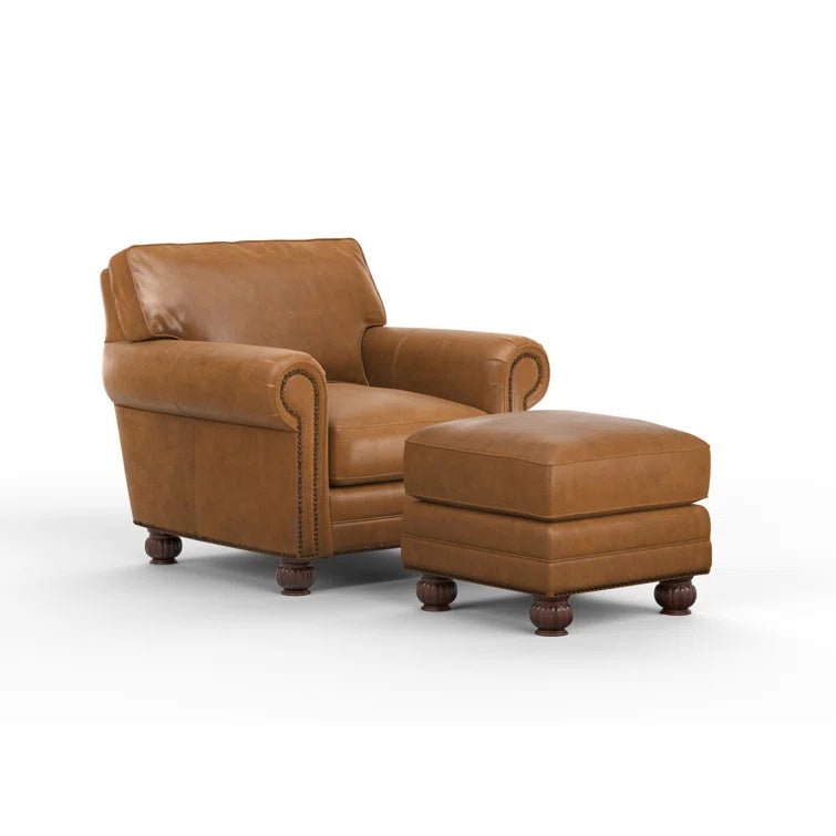 Montana Upholstered Chair with Ottoman - From Where - 