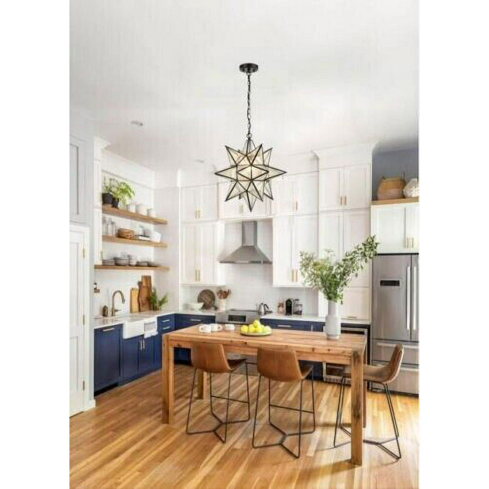 Moravian Star Pendant Chandelier - From Where -