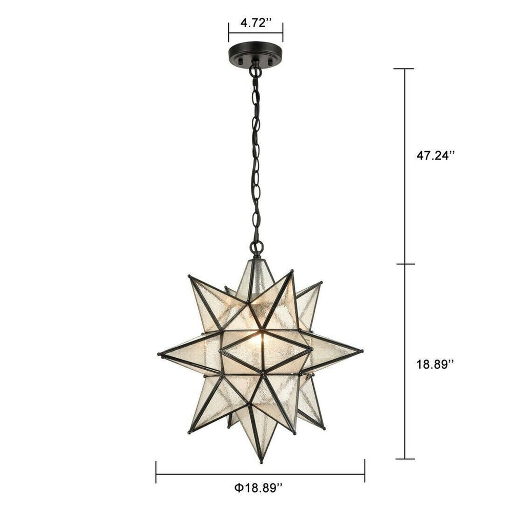 Moravian Star Pendant Chandelier - From Where -