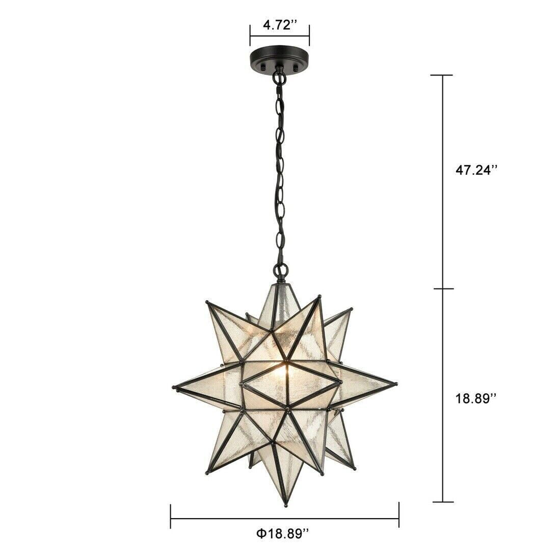 Moravian Star Pendant Chandelier - From Where - 
