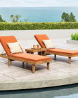 Morell Acacia Chaise Lounge - From Where - 