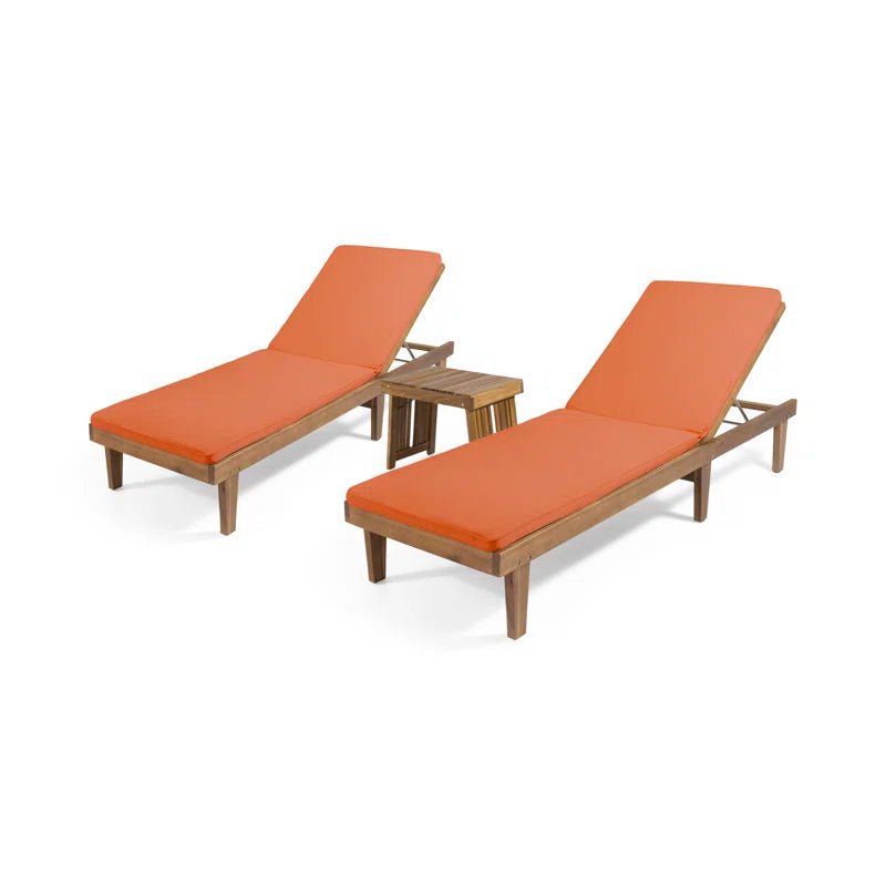 Morell Acacia Chaise Lounge - From Where - 