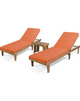 Morell Acacia Chaise Lounge - From Where - 