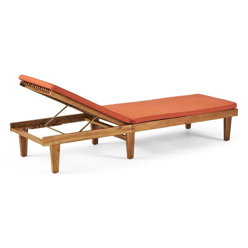 Morell Acacia Chaise Lounge - From Where - 
