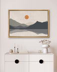 Mountain Lake Reflection Canvas Print - From Where - 