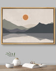 Mountain Lake Reflection Canvas Print - From Where - 