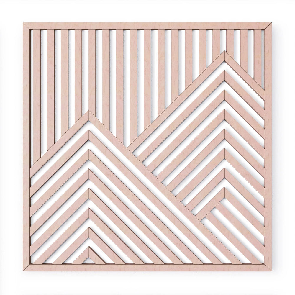 Mountains Wood Wall Art - From Where - 