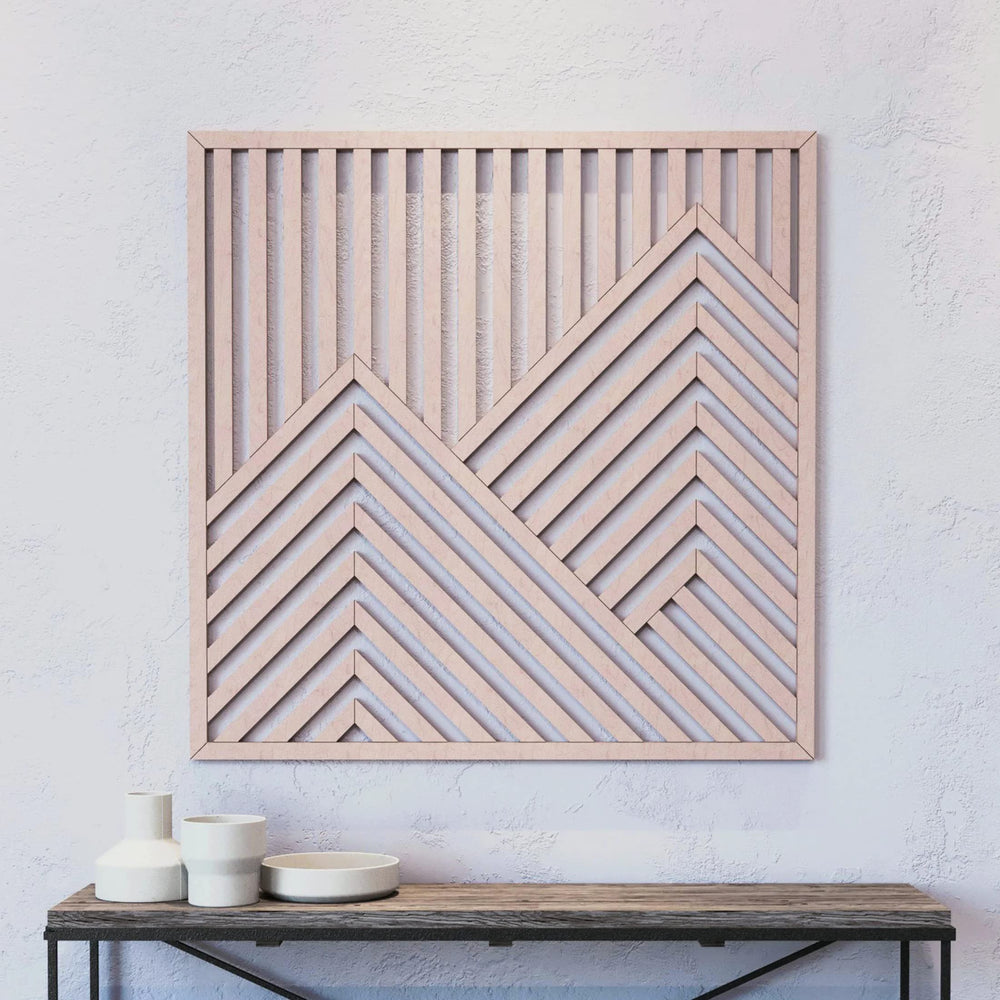Mountains Wood Wall Art - From Where - 