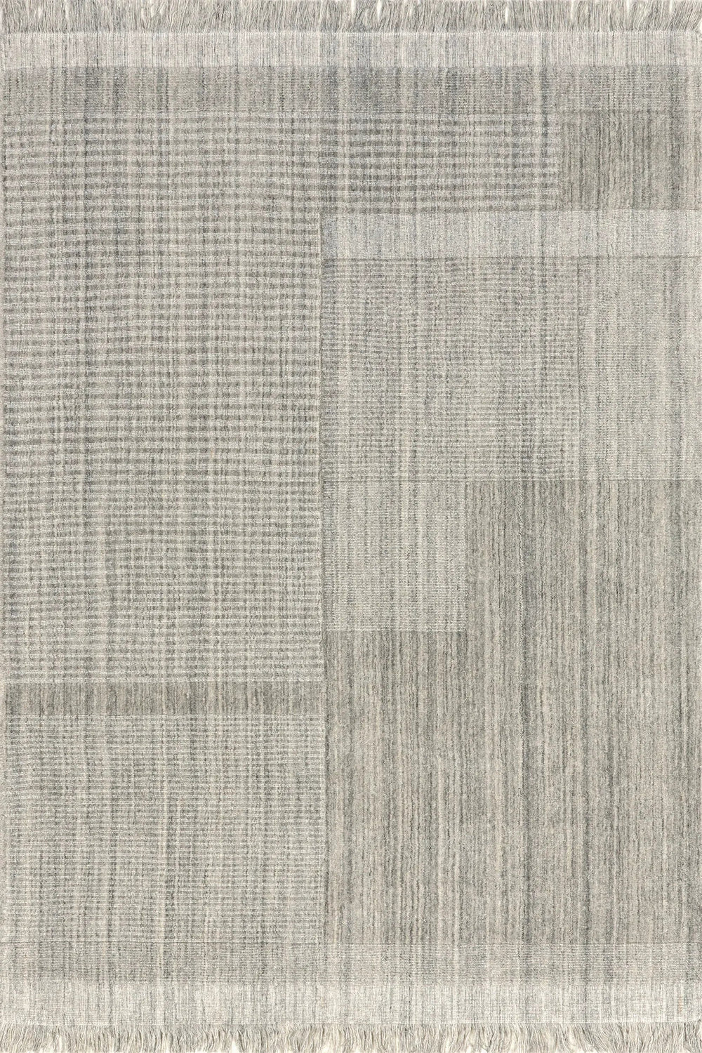 Mozai Fringed Wool - Blend Rug - From Where Finds - 