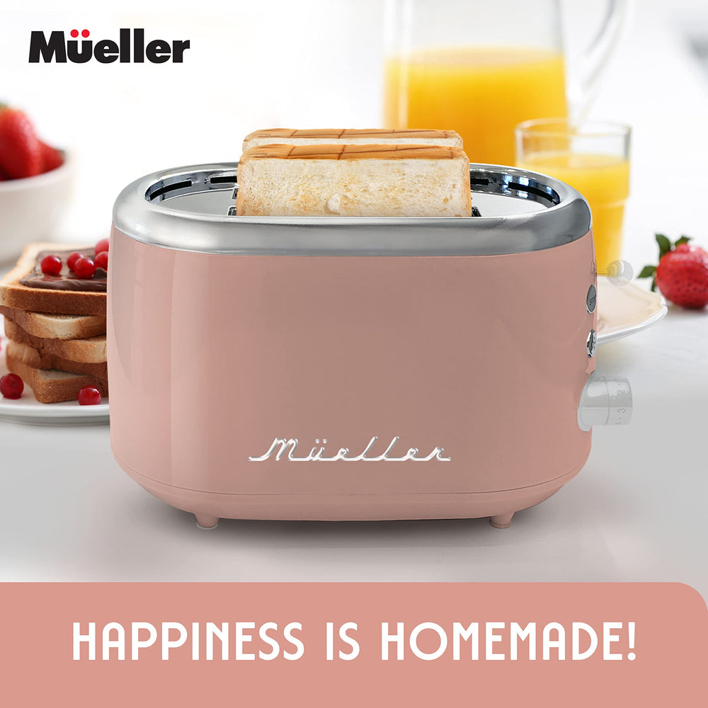 MÜELLERHOME 2 - Slice Pink Retro Toaster - From Where - 