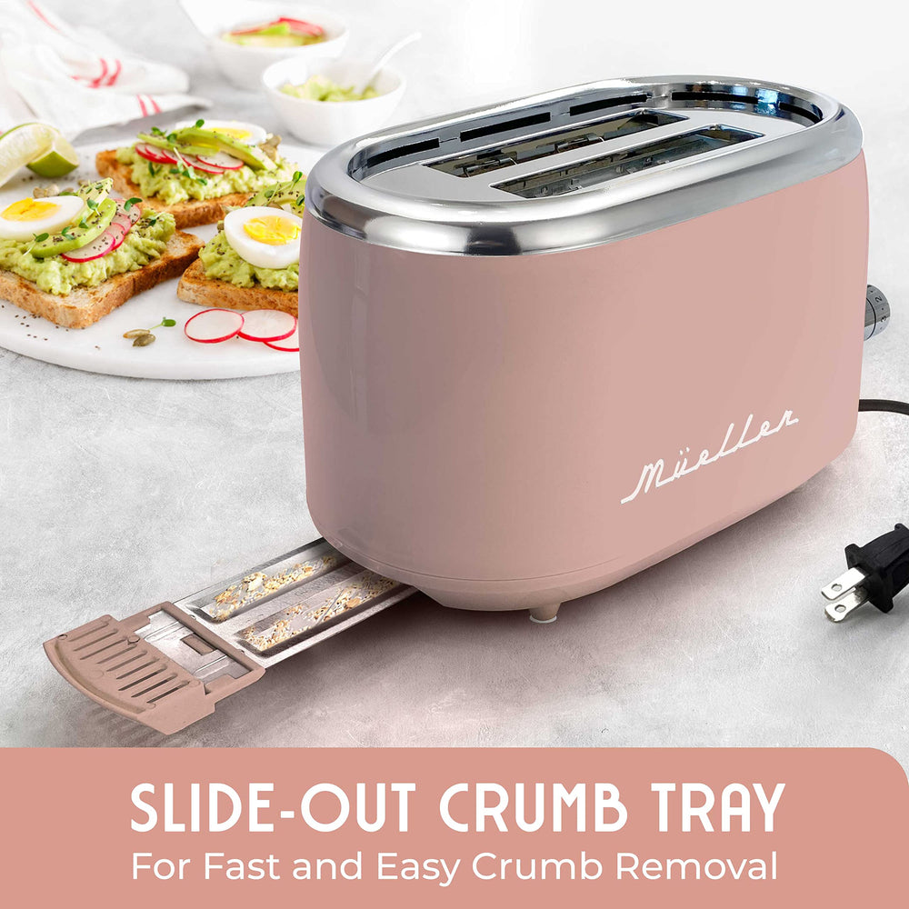 MÜELLERHOME 2 - Slice Pink Retro Toaster - From Where - 