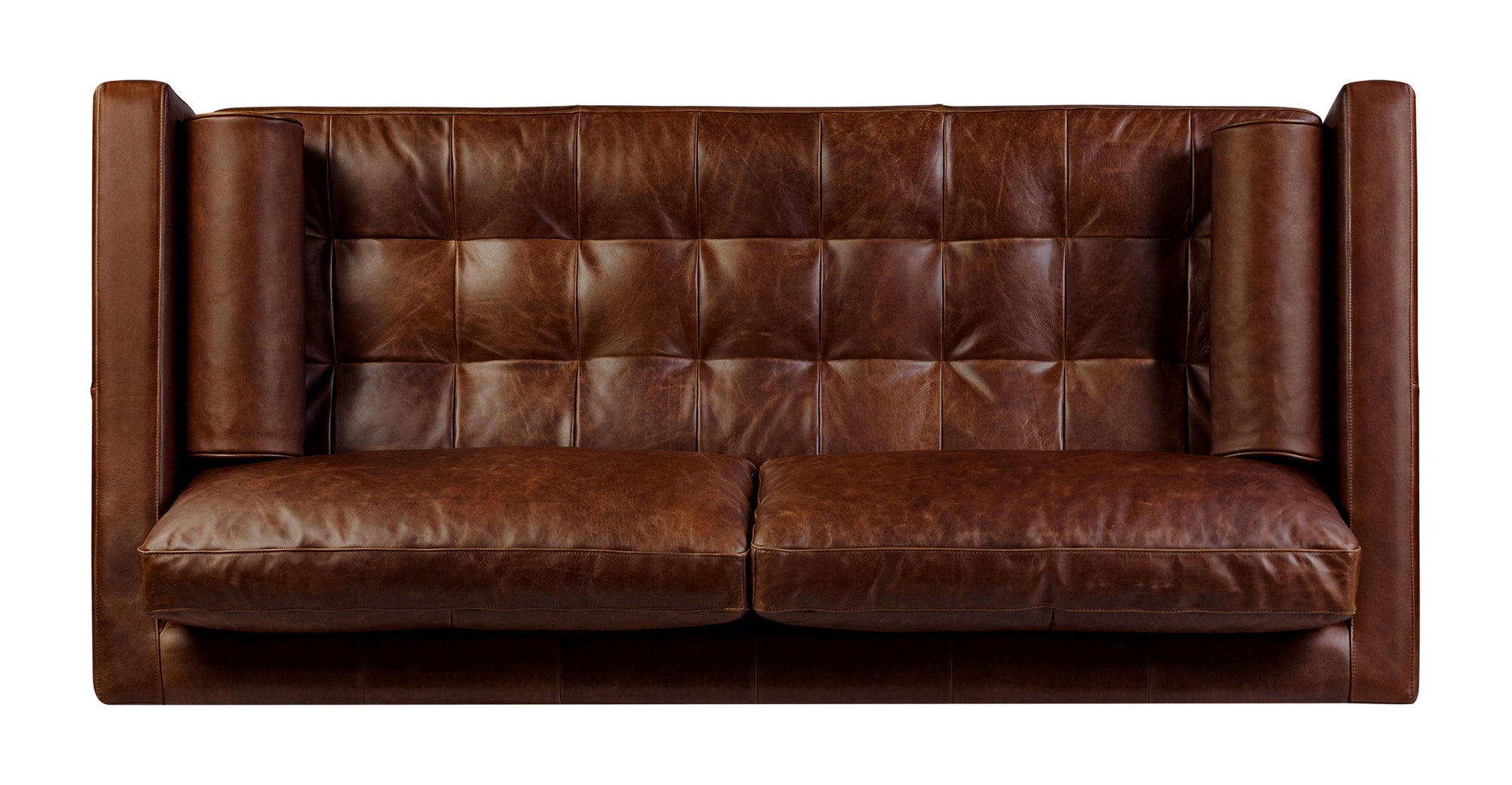 Napa 82&quot; Leather Sleeper Sofa - From Where - 