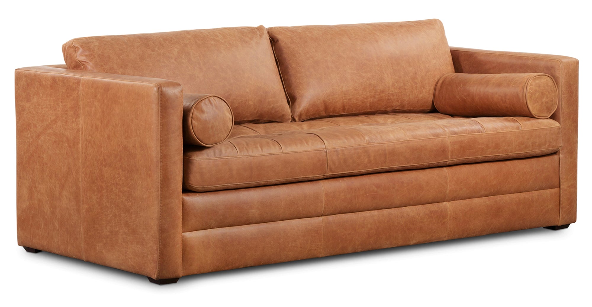 Napa 82" Leather Sleeper Sofa - From Where - 