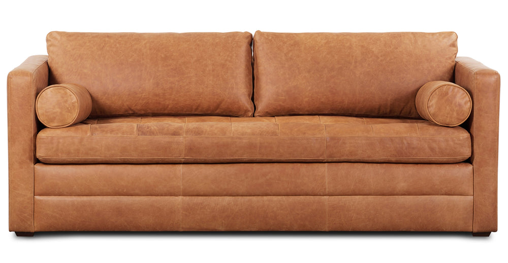 Napa 82" Leather Sleeper Sofa - From Where - 