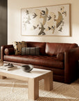 Napa 82" Leather Sleeper Sofa - From Where Finds -