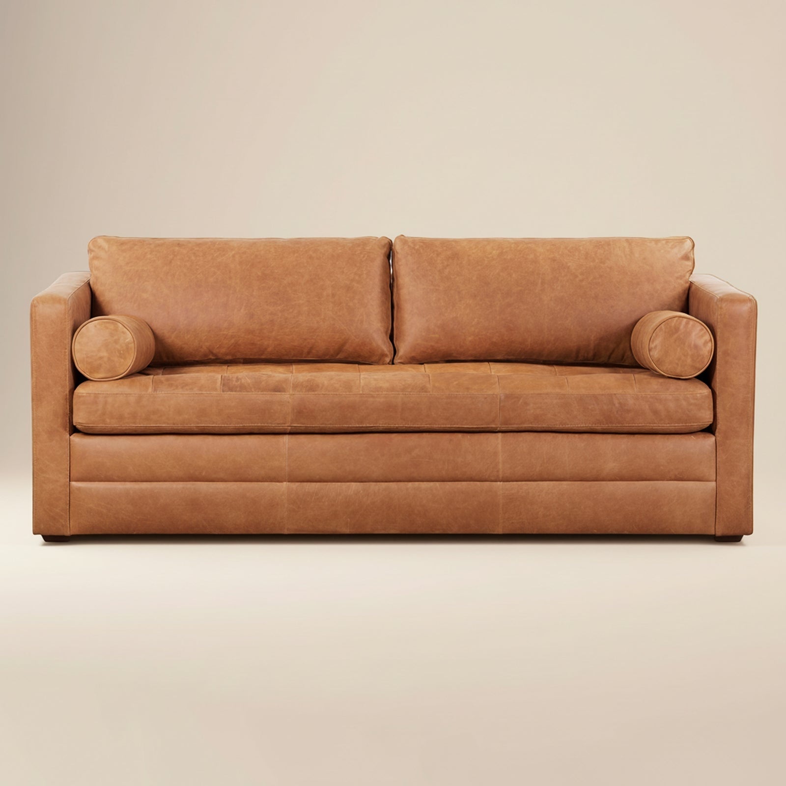 Napa 82" Leather Sleeper Sofa - From Where Finds -