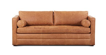 Napa 82&quot; Leather Sleeper Sofa - From Where - 