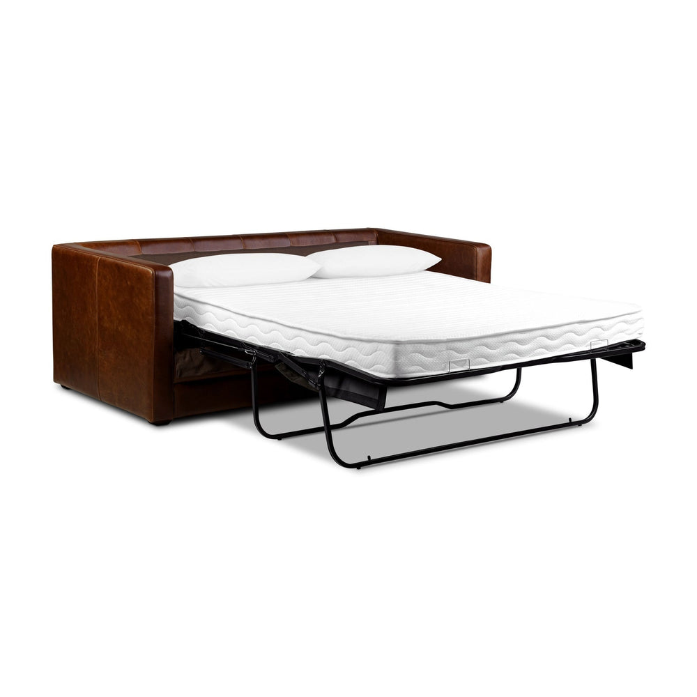 Napa 82" Leather Sleeper Sofa - From Where Finds -