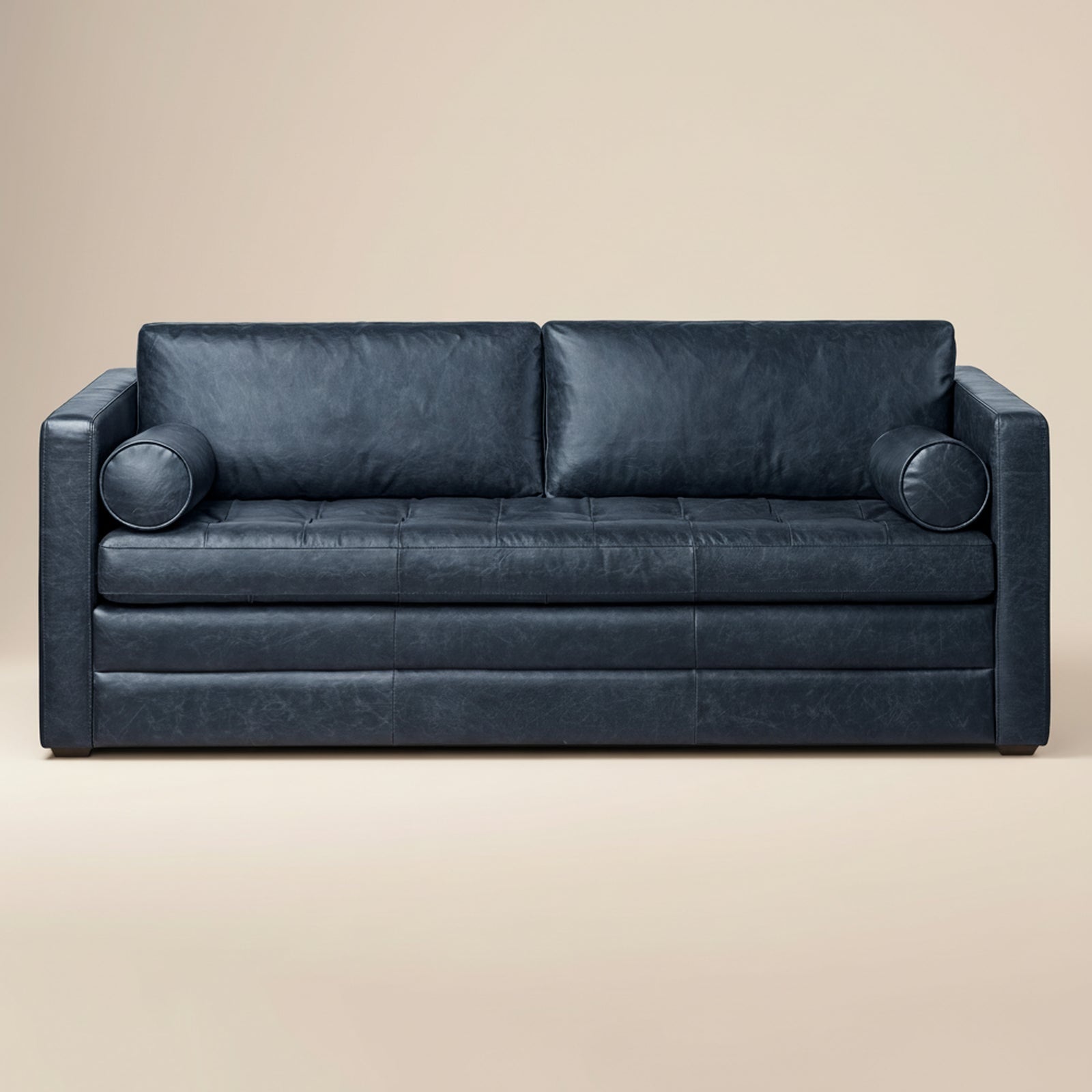 Napa 82" Leather Sleeper Sofa - From Where Finds -
