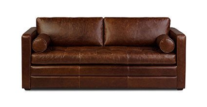 Napa 82&quot; Leather Sleeper Sofa - From Where - 