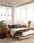 Napa 82" Leather Sleeper Sofa - From Where Finds -