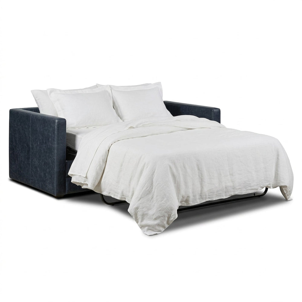 Napa 82" Leather Sleeper Sofa - From Where Finds -