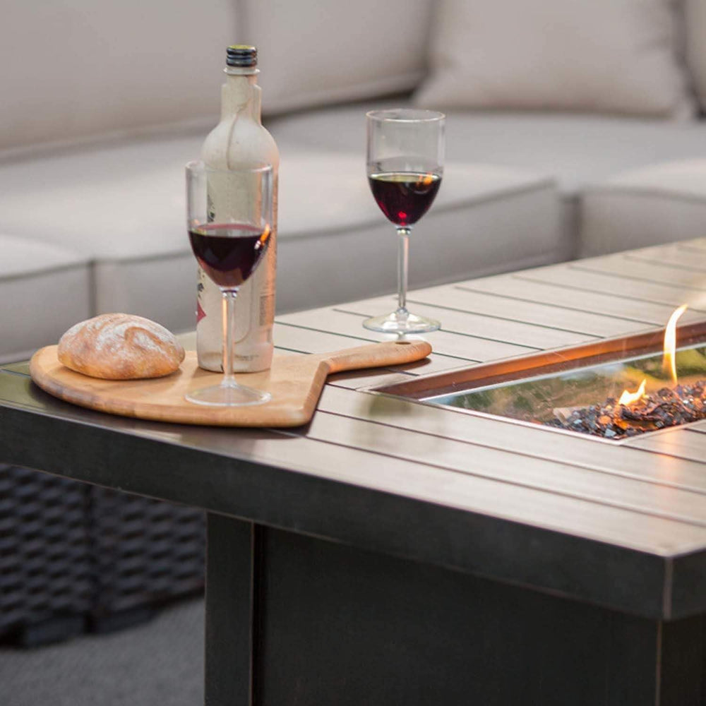 Napoleon St. Tropez Patio Flame Fire Table (STTR1 - BZ), Rectangle - From Where - 