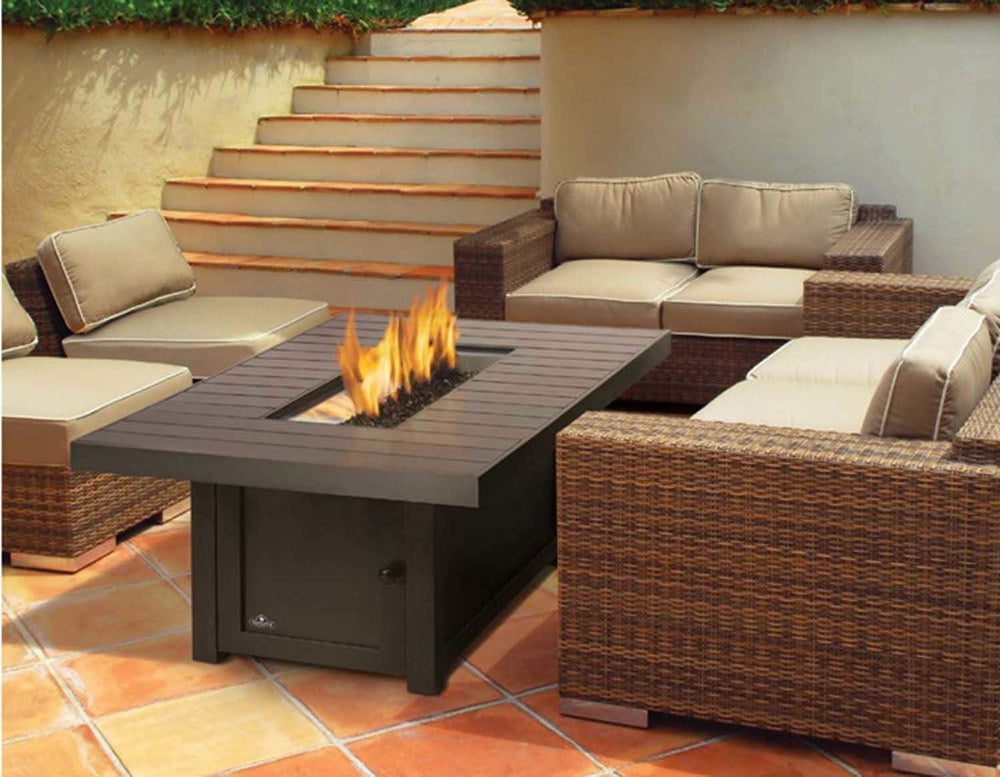 Napoleon St. Tropez Patio Flame Fire Table (STTR1 - BZ), Rectangle - From Where - 