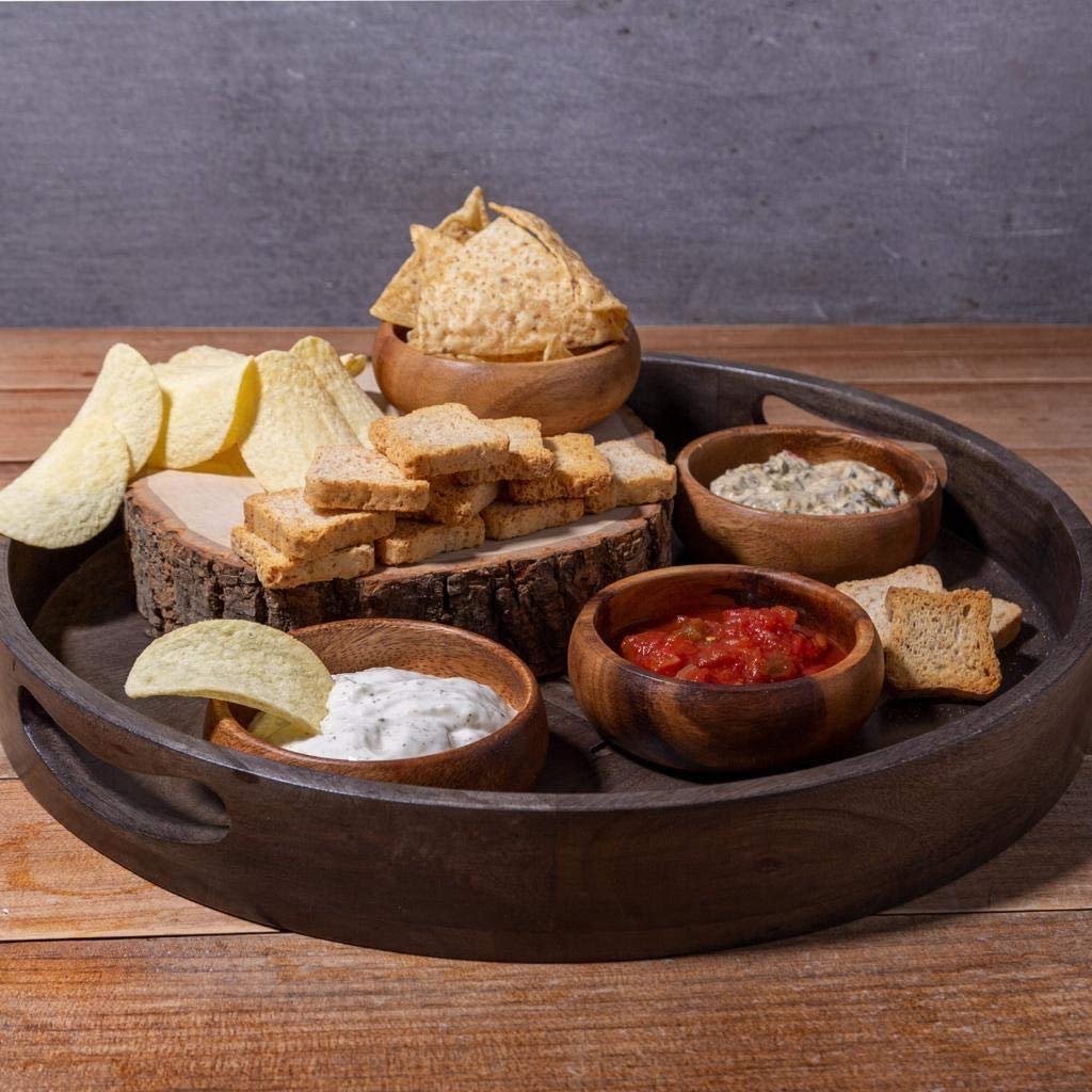 Natural Acacia Wooden Bowls - From Where - 