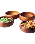 Natural Acacia Wooden Bowls - From Where - 