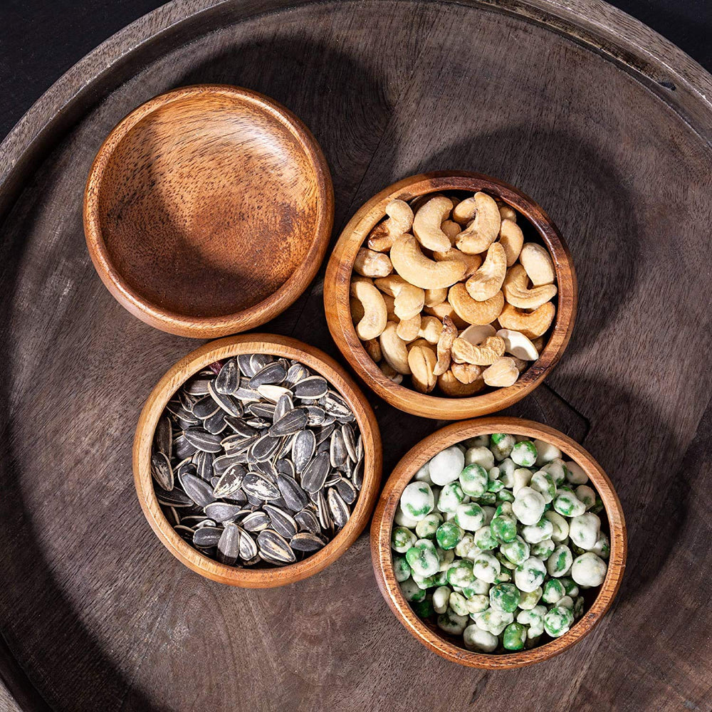 Natural Acacia Wooden Bowls - From Where - 